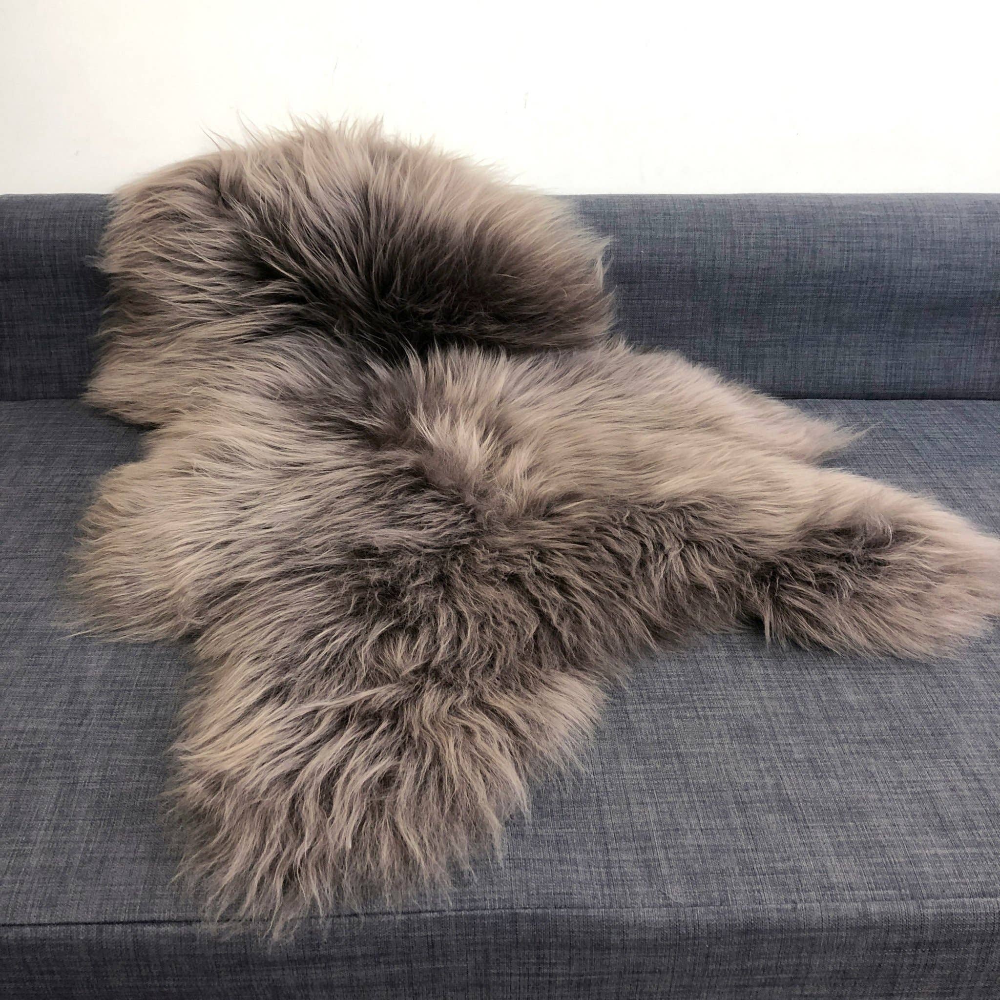 Icelandic Sheepskin Rug Taupe Medium
