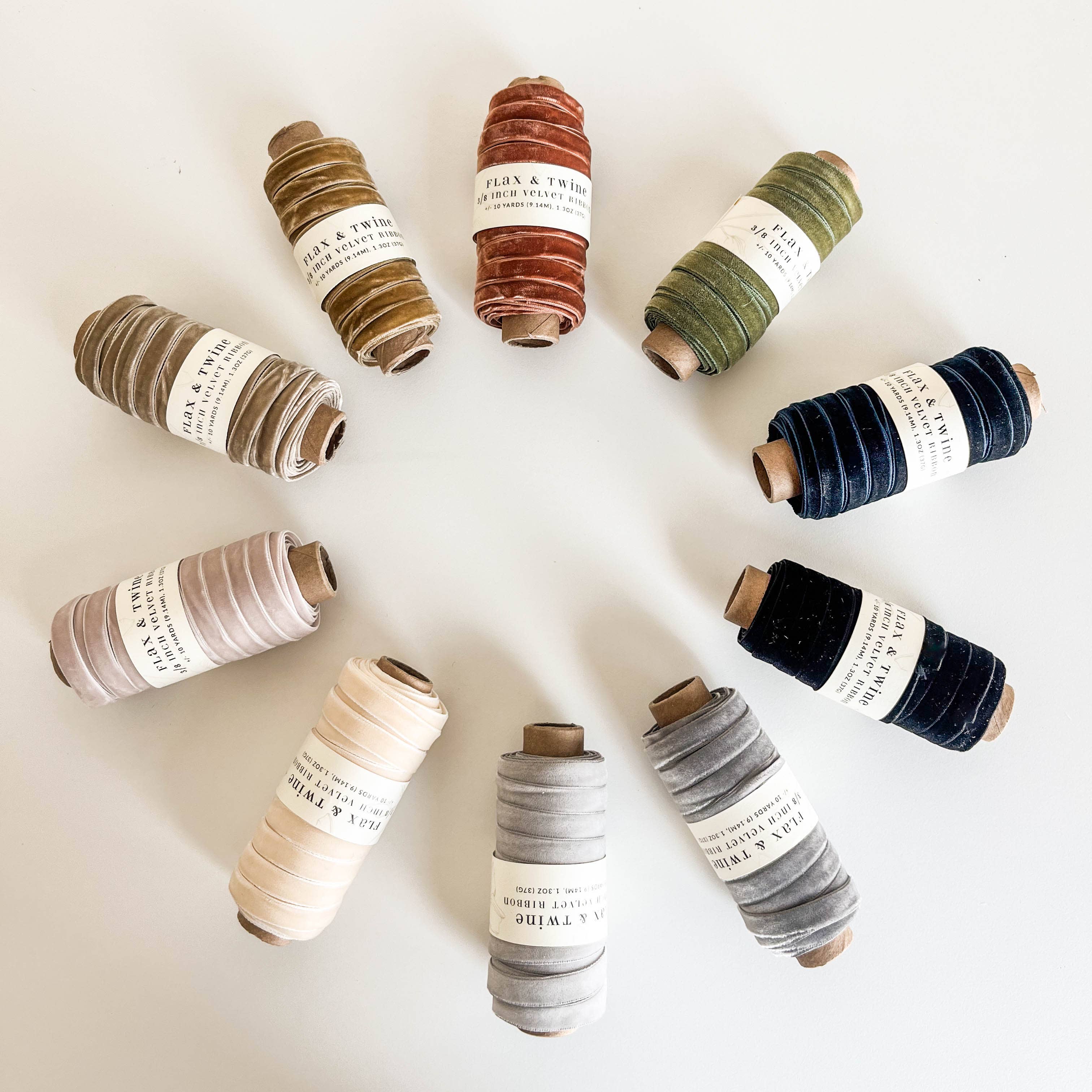 3/8" Velvet Ribbon - 10 Yards