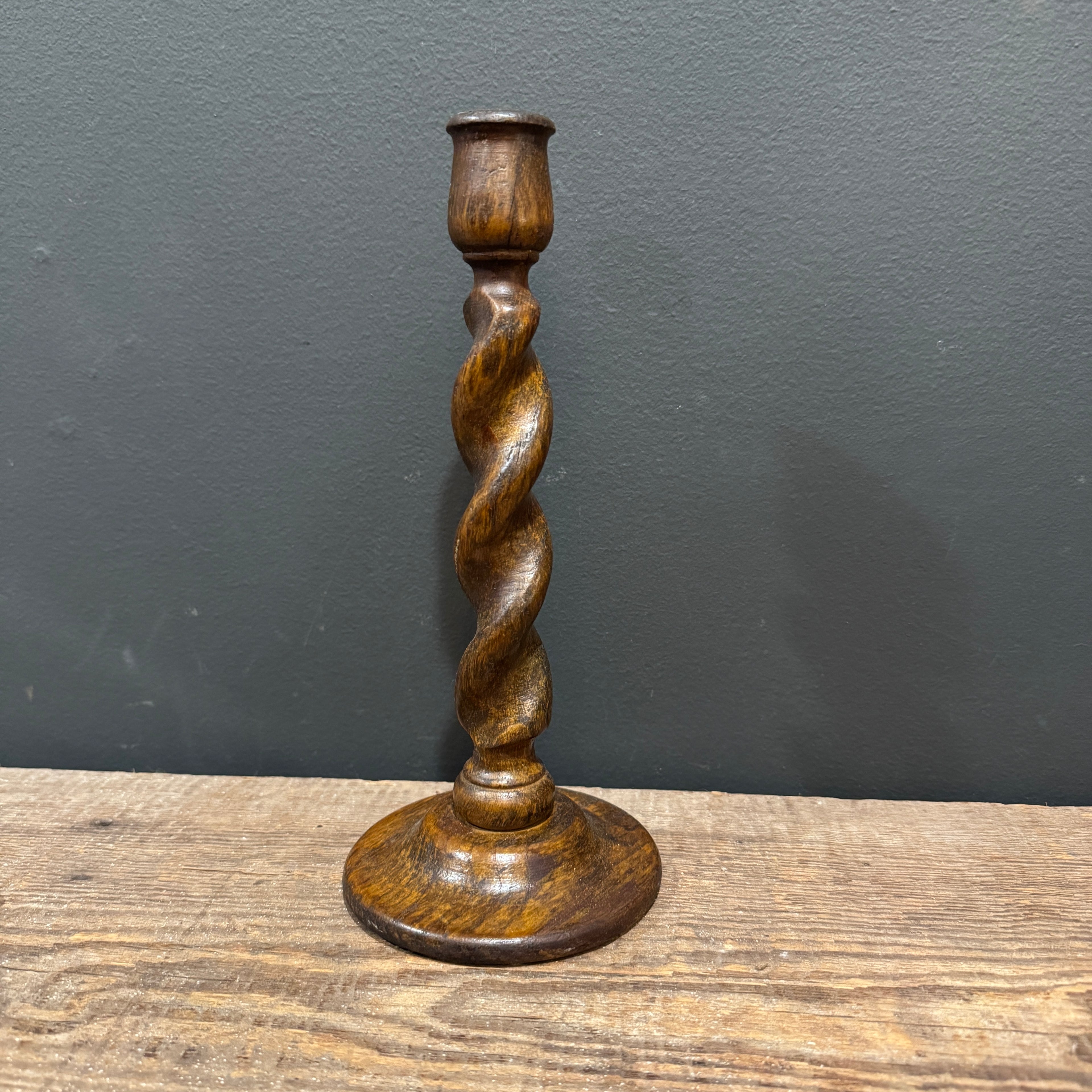 English Barley Twist Candlestick