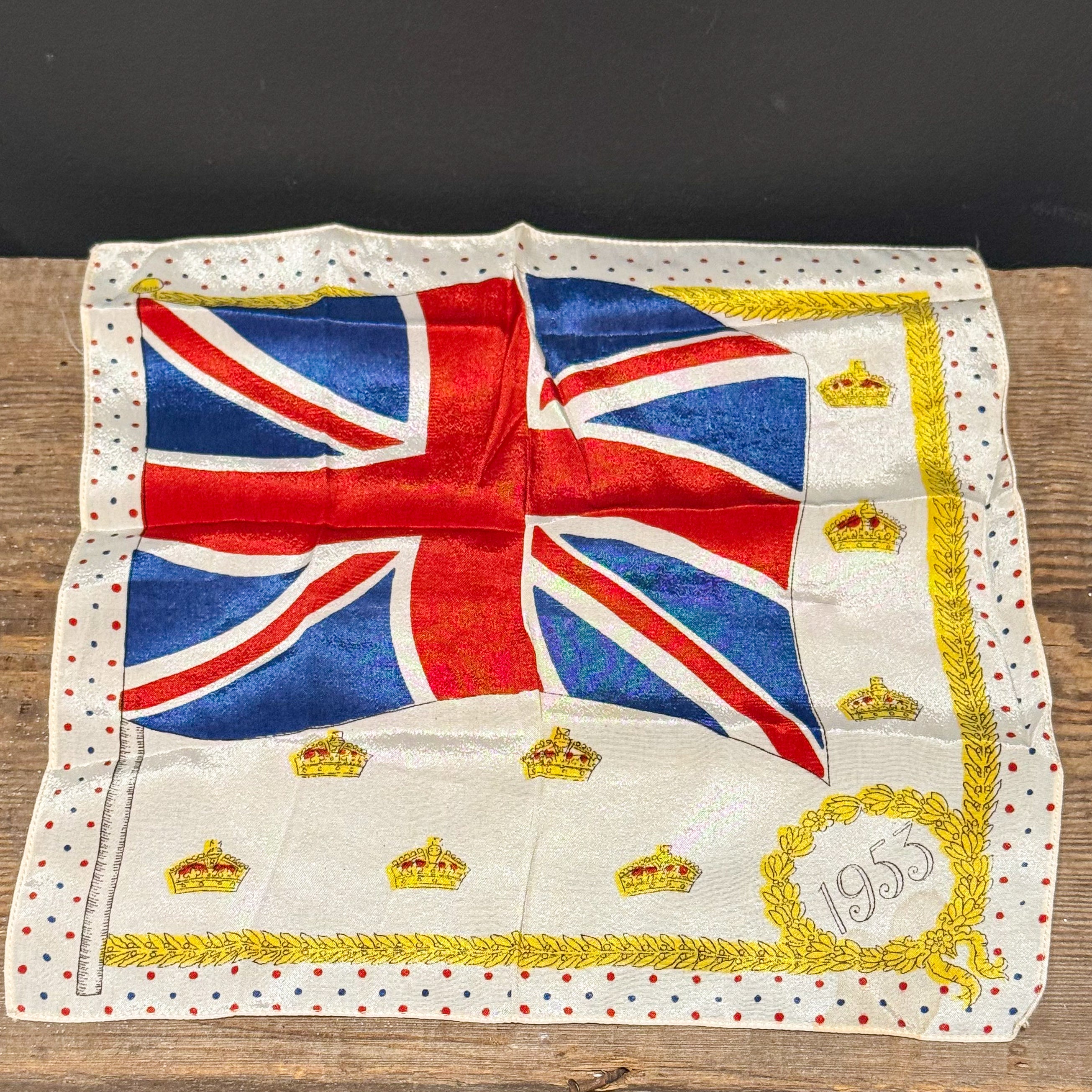 Silk Union Jack Coronation Scarf
