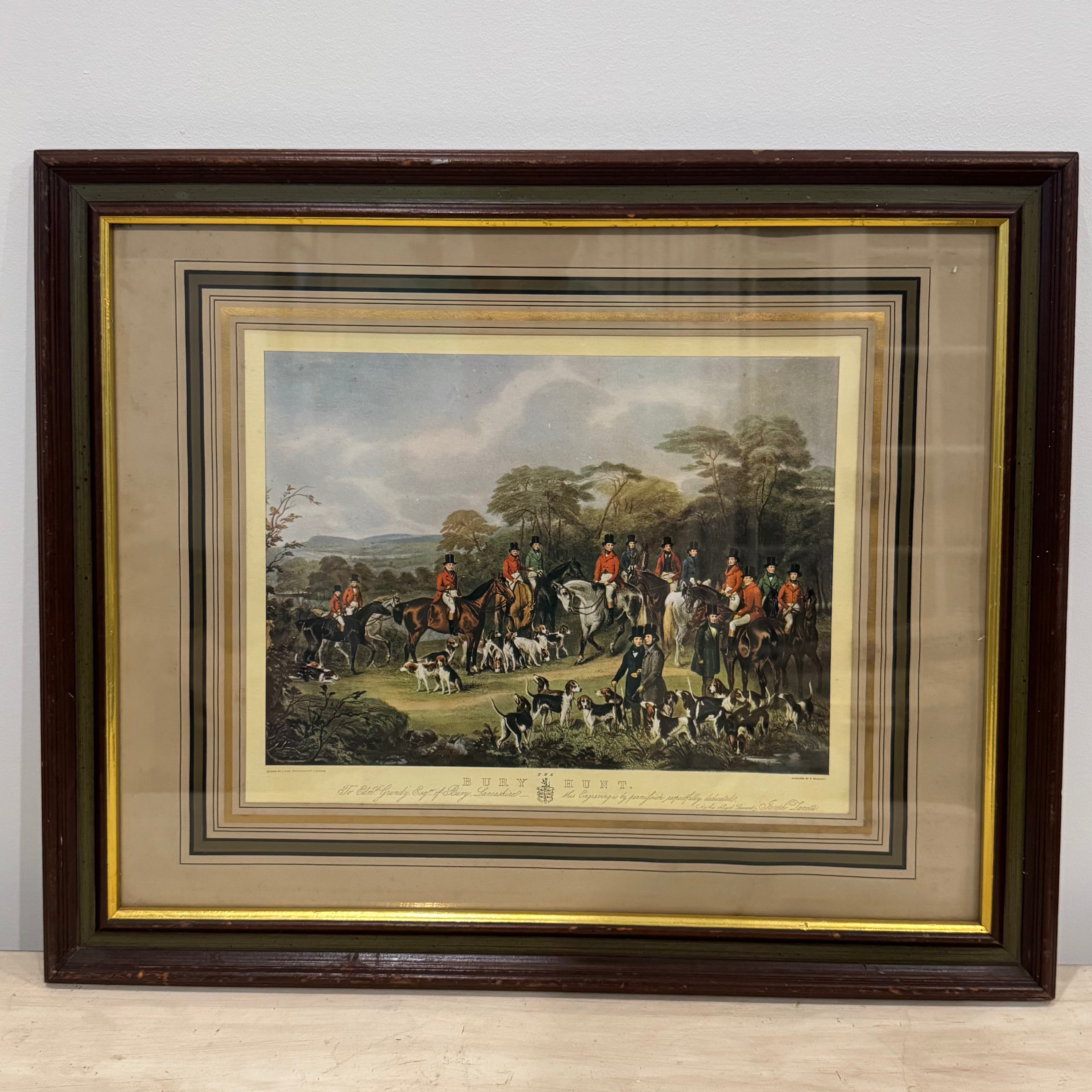 The Bury Hunt Engraving
