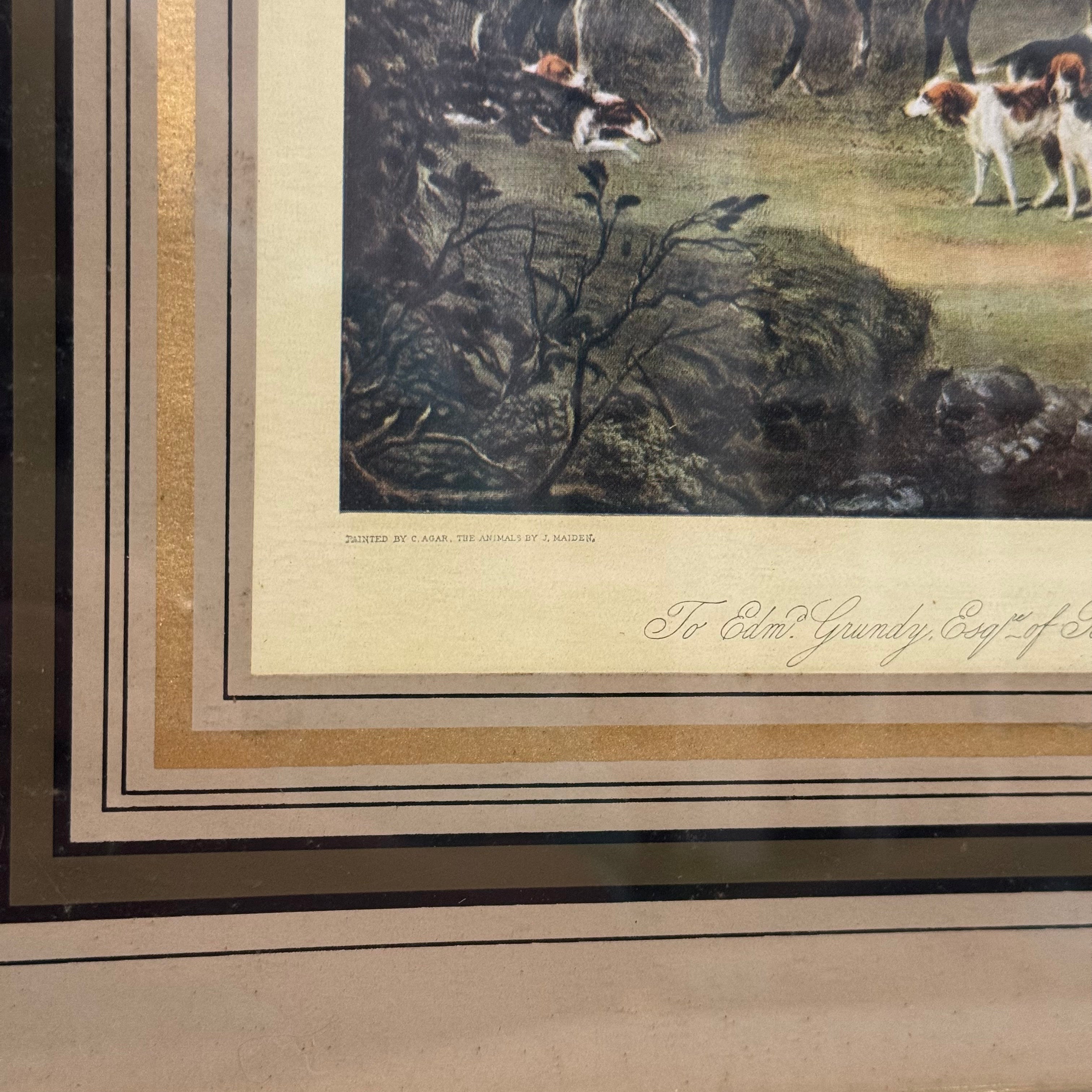 The Bury Hunt Engraving