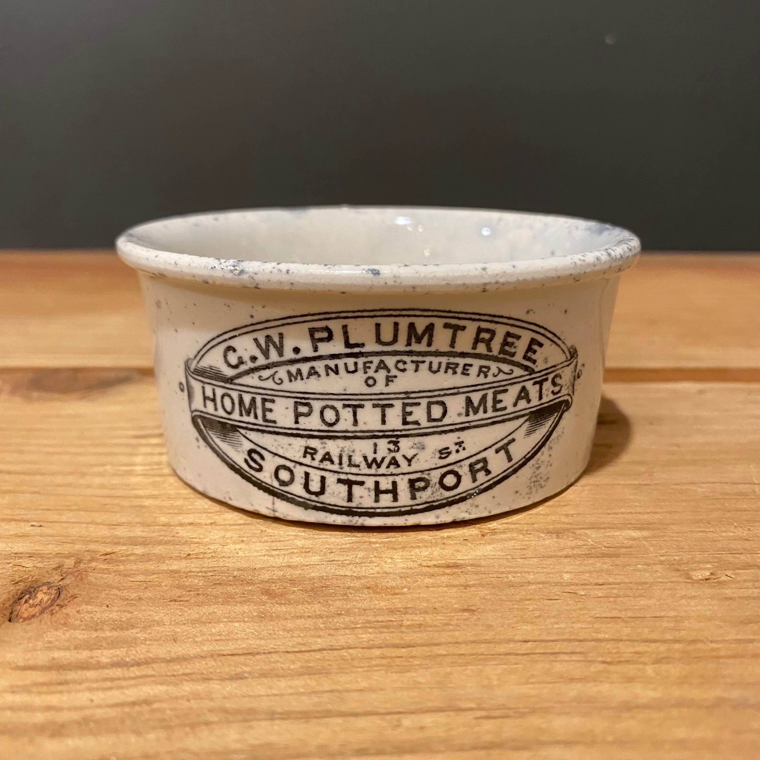 C.W. Plumtree Potted Meat Jar