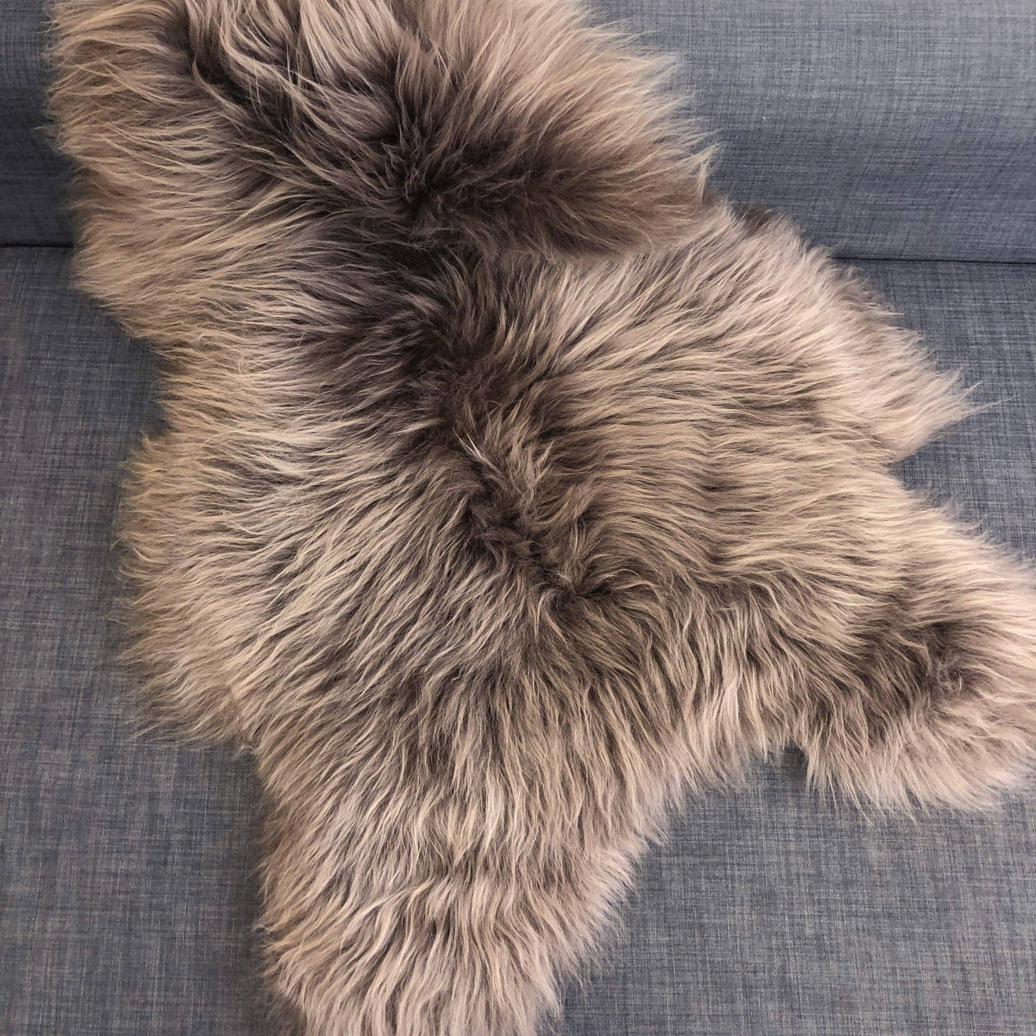 Icelandic Sheepskin Rug Taupe Medium