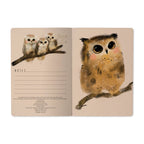 A5 Notebook - Baby Owls