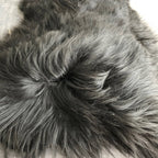 Icelandic Natural Black Undyed Sheepskin Rug