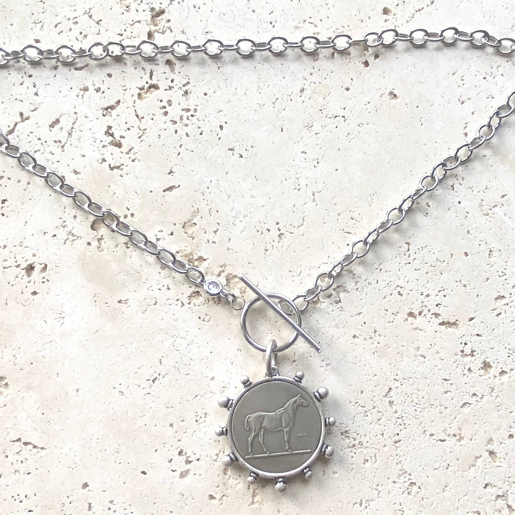 Horse jewelry equestrian necklace derby