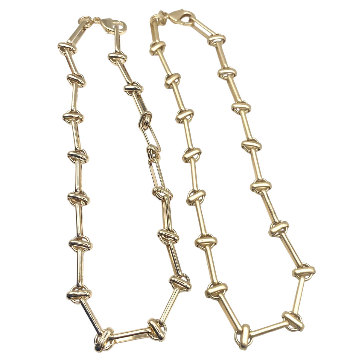 Entwined Knotted Link Necklace