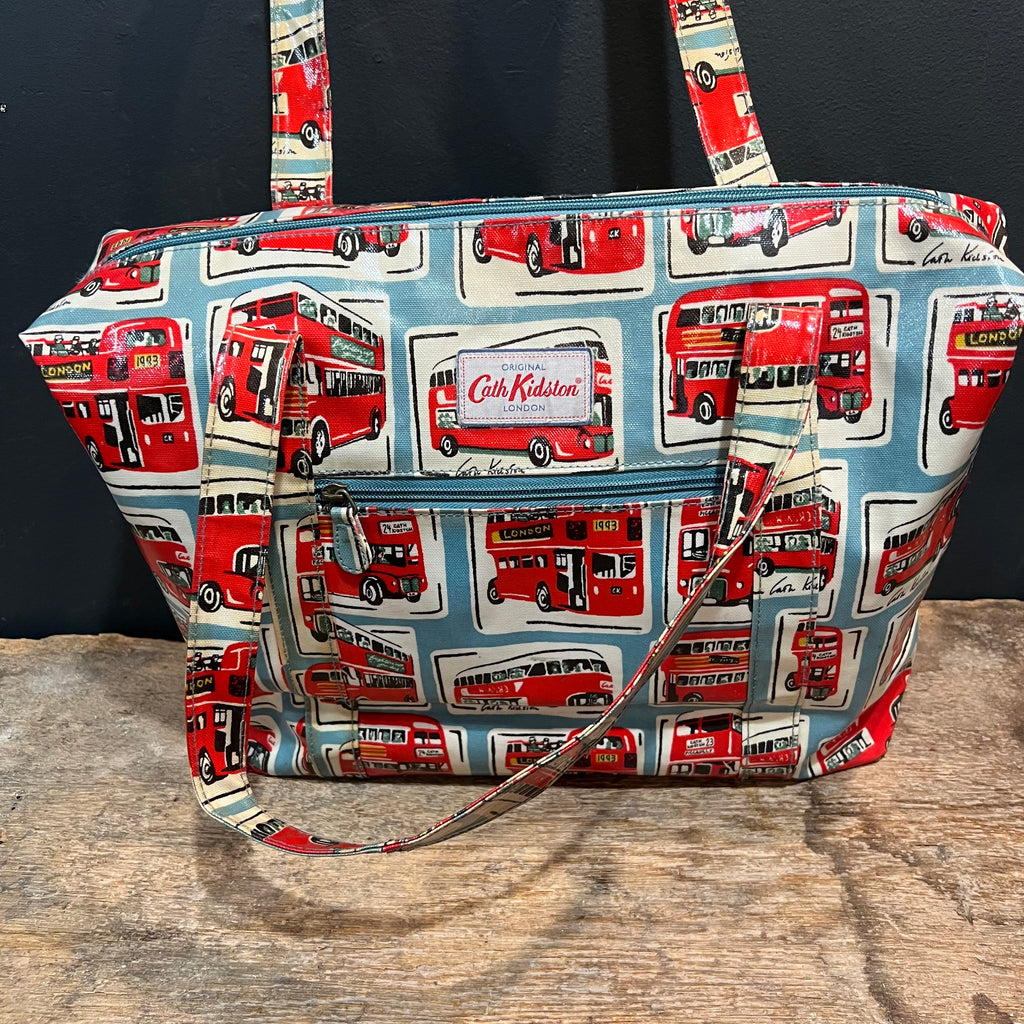 Vintage Cath Kidston London Double-Decker Bus Tote