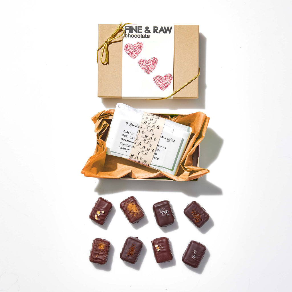 Valentine 8-piece Truffle Gift Set by FINE & RAW