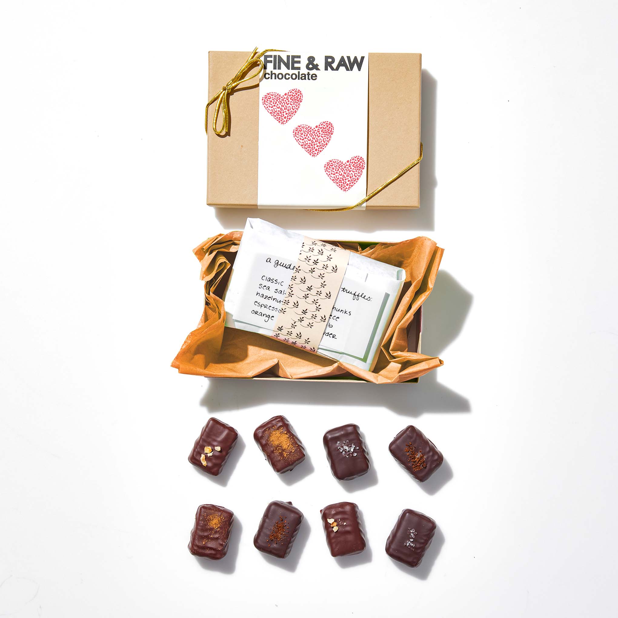 Valentine 8-piece Truffle Gift Set by FINE & RAW
