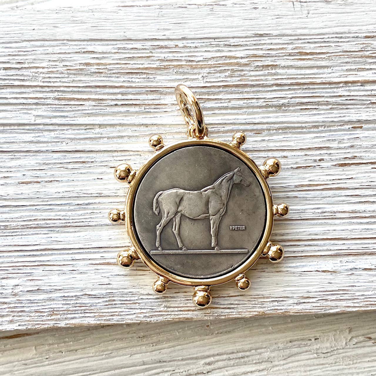 French Medallion Necklace