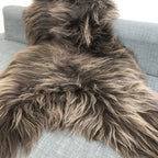 Icelandic Sheepskin Rug Chestnut Brown Large