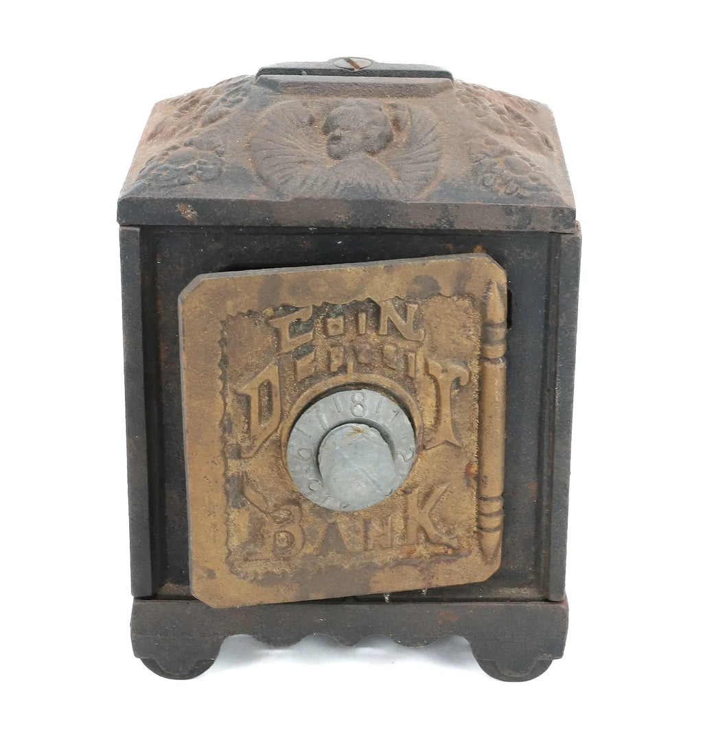 Antique  Iron Coin Depositor Bank