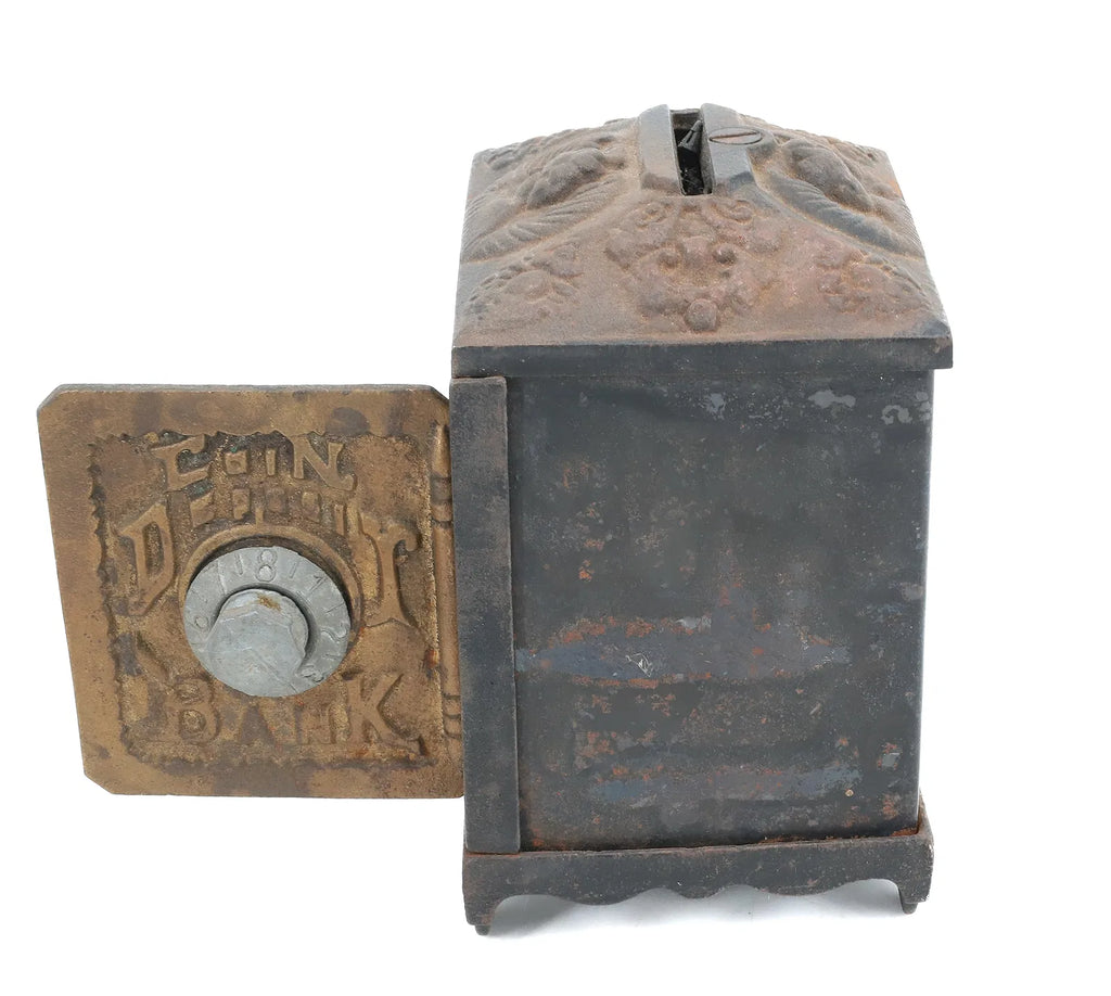 Antique  Iron Coin Depositor Bank