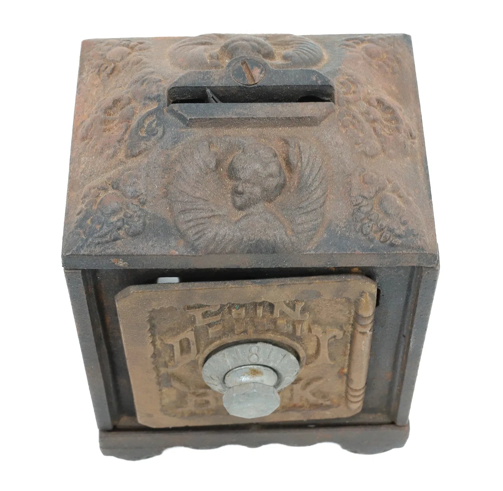 Antique  Iron Coin Depositor Bank