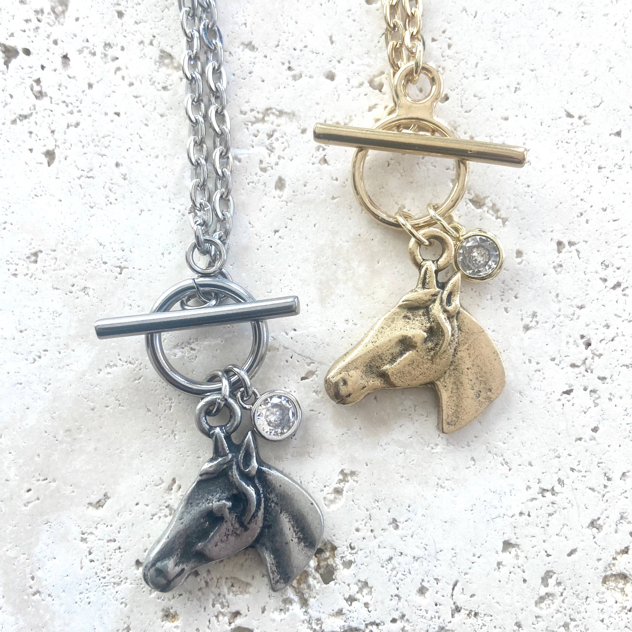 Horse Head Toggle Necklace