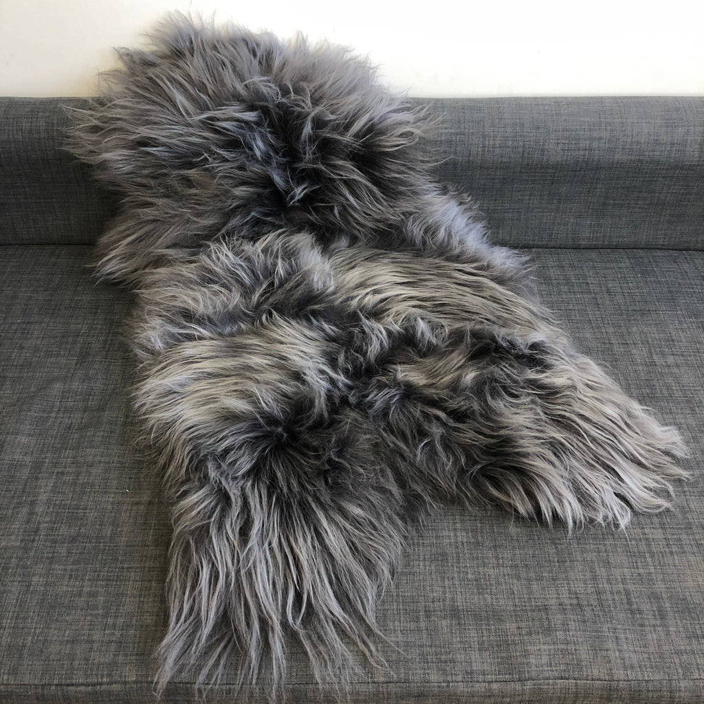 Swedish Sheepskin Rug - Slate Grey