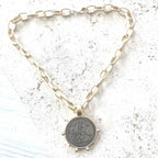 Horse coin Necklace  Belgium Style