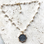 Equestrian Horse Coin Necklace