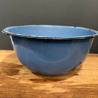 French Blue Enamel Mixing Bowl