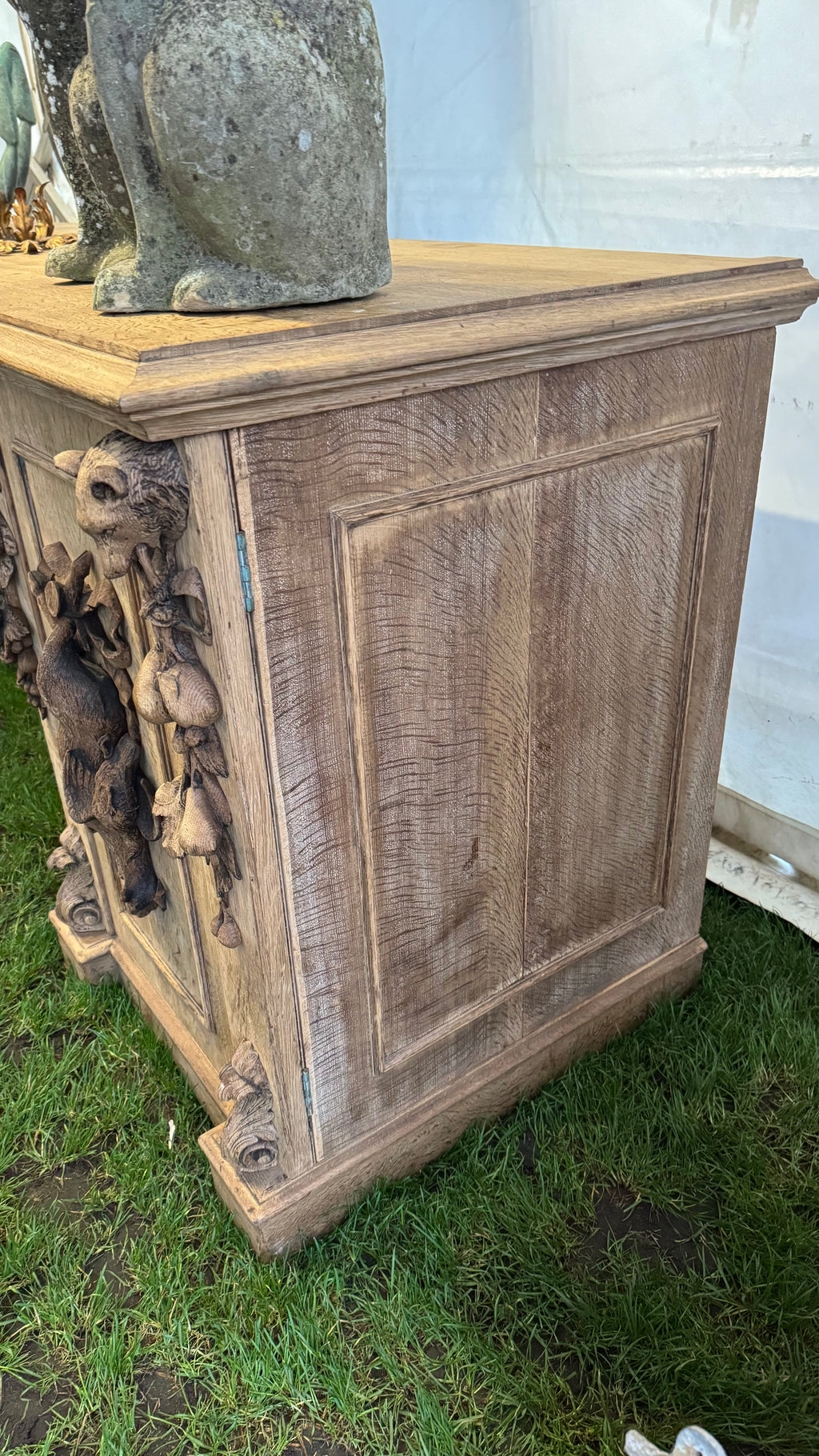 Carved Oak Hunting Buffet, circa 1880
