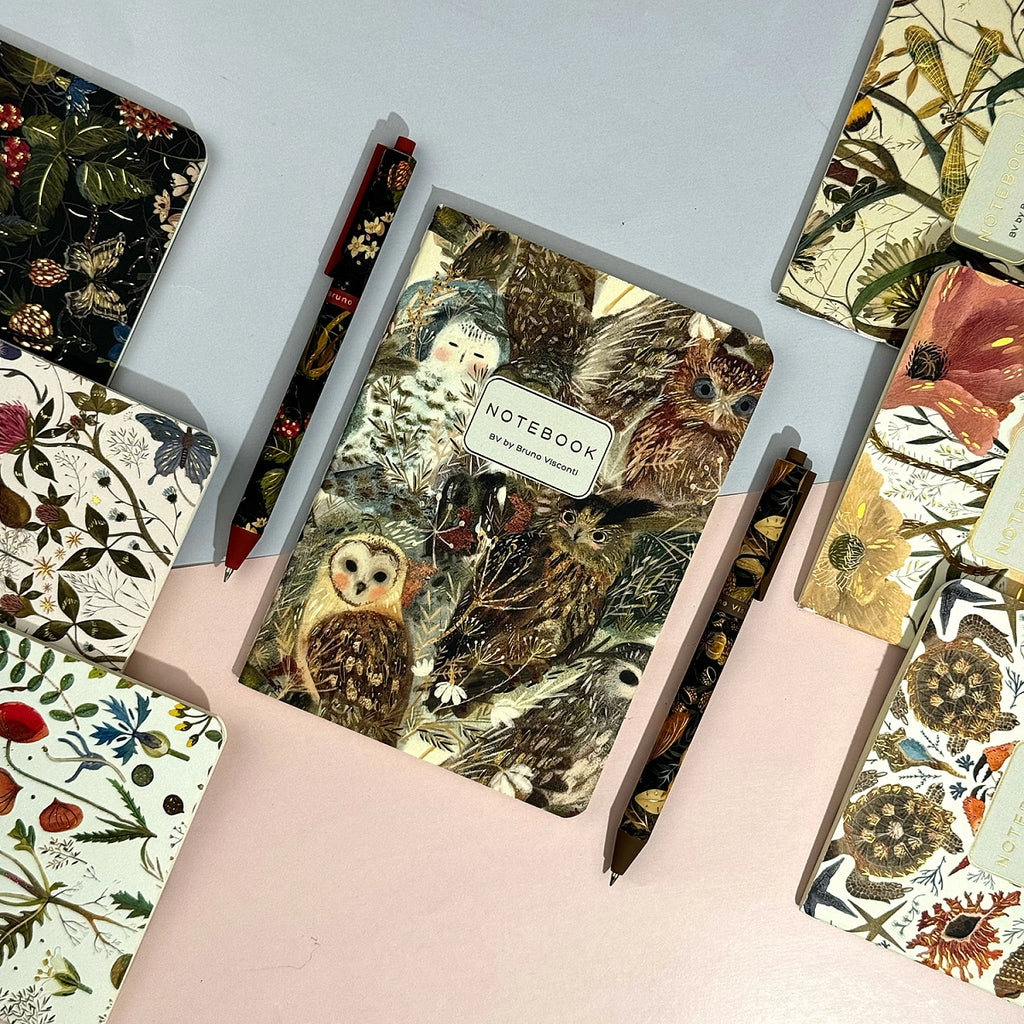 A6 Notebook - Owls