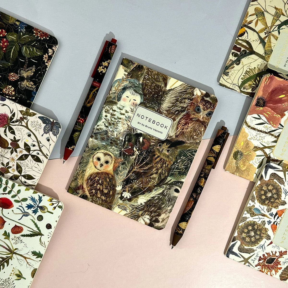 A6 Notebook - Owls
