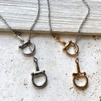 Horse bit necklace