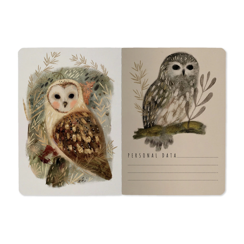 A6 Notebook - Owls