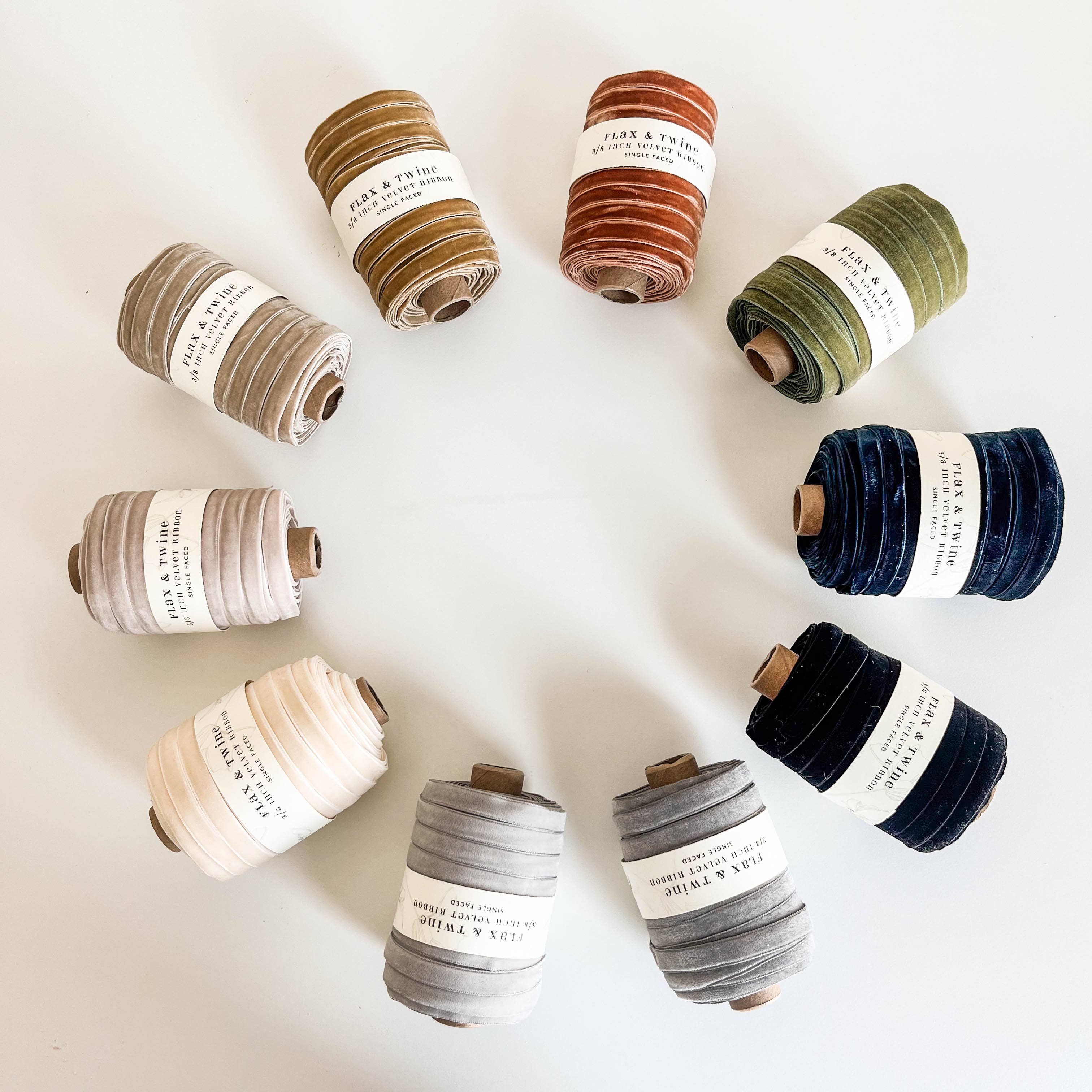 3/8" Velvet Ribbon - 30 yards