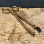 19th-Century English Brass Ember Tongs