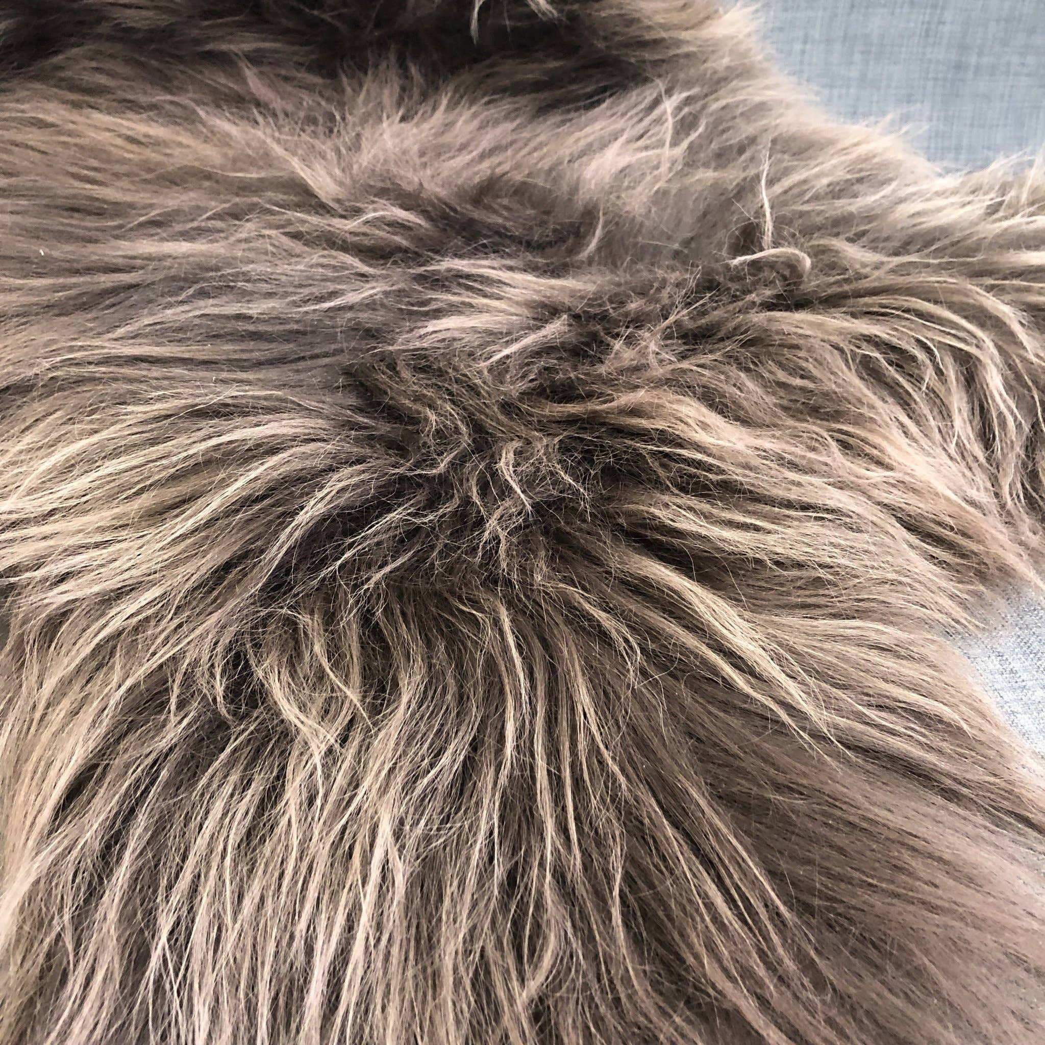 Icelandic Sheepskin Rug Chestnut Brown Large