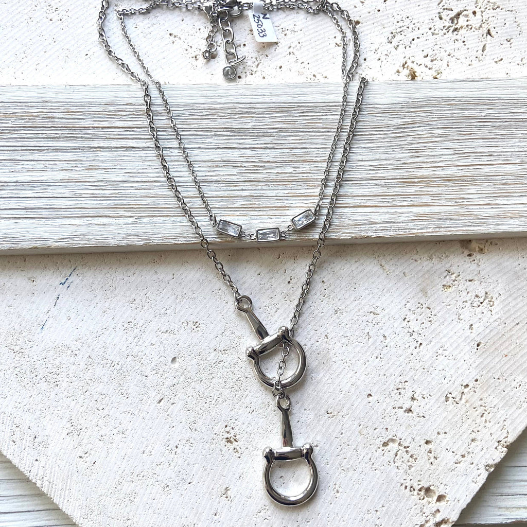 Horse bit necklace