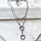Horse bit necklace