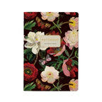 Peonies on Black Notebook