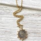French Medallion Necklace