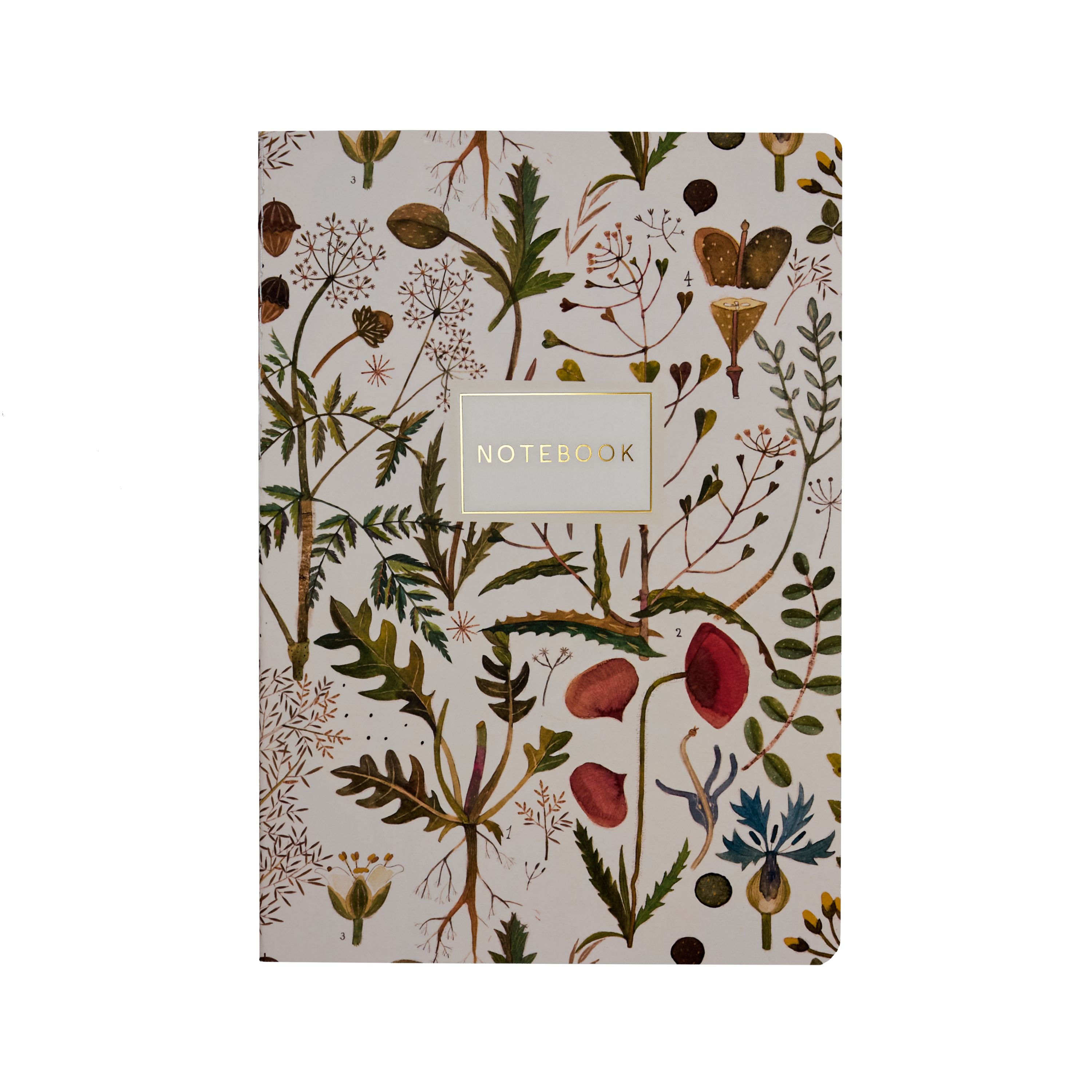 Greens and Flowers Notebook