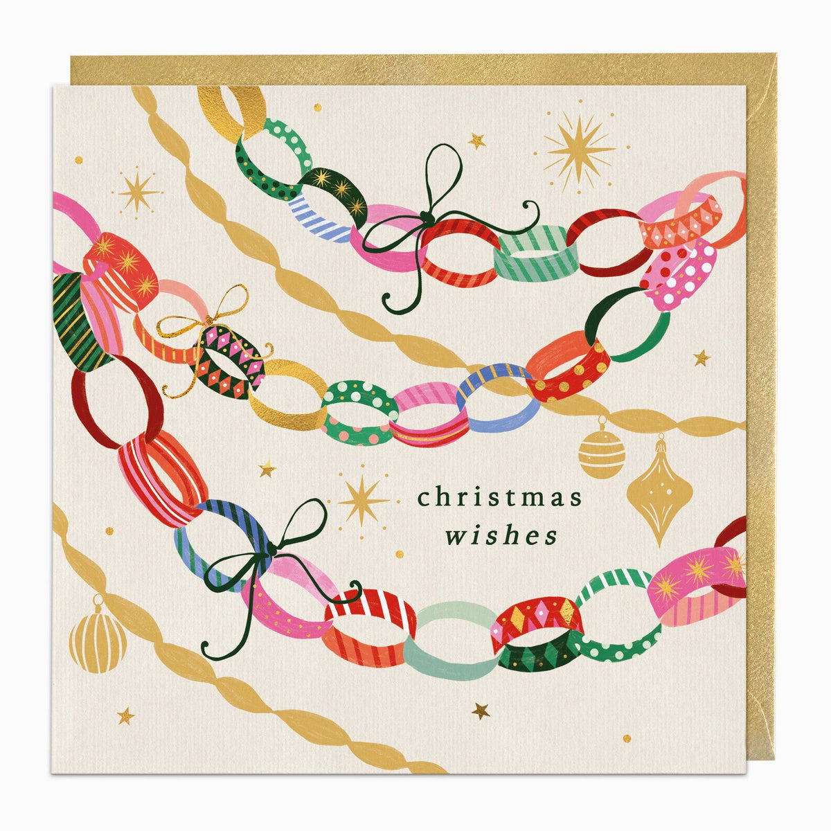 Vintage Bunting Christmas Card