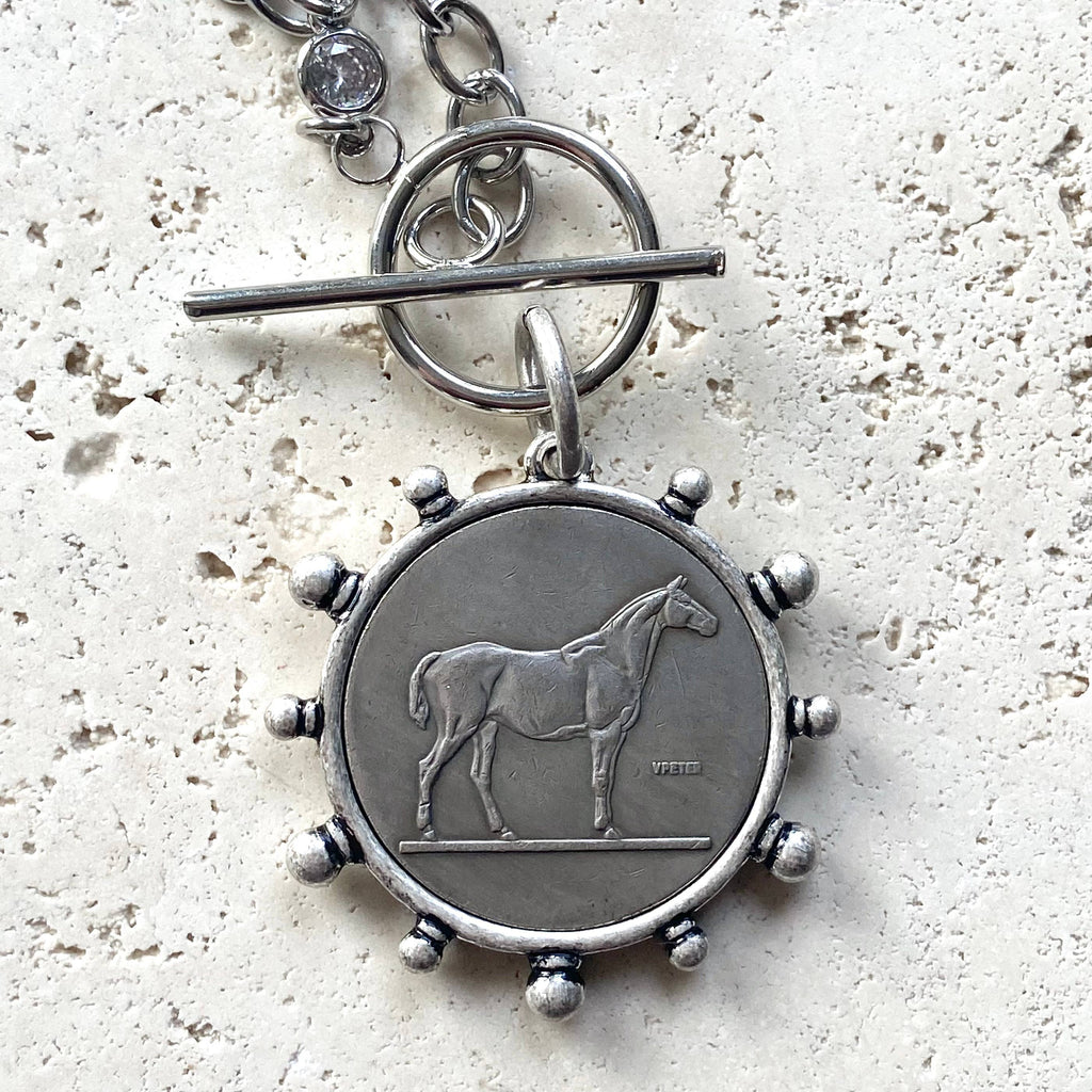 Horse jewelry equestrian necklace derby