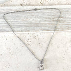 Horse jewelry stirrup necklace, equestrian, derby