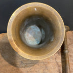 Antique Brass Mortar & Double-Ended Pestle