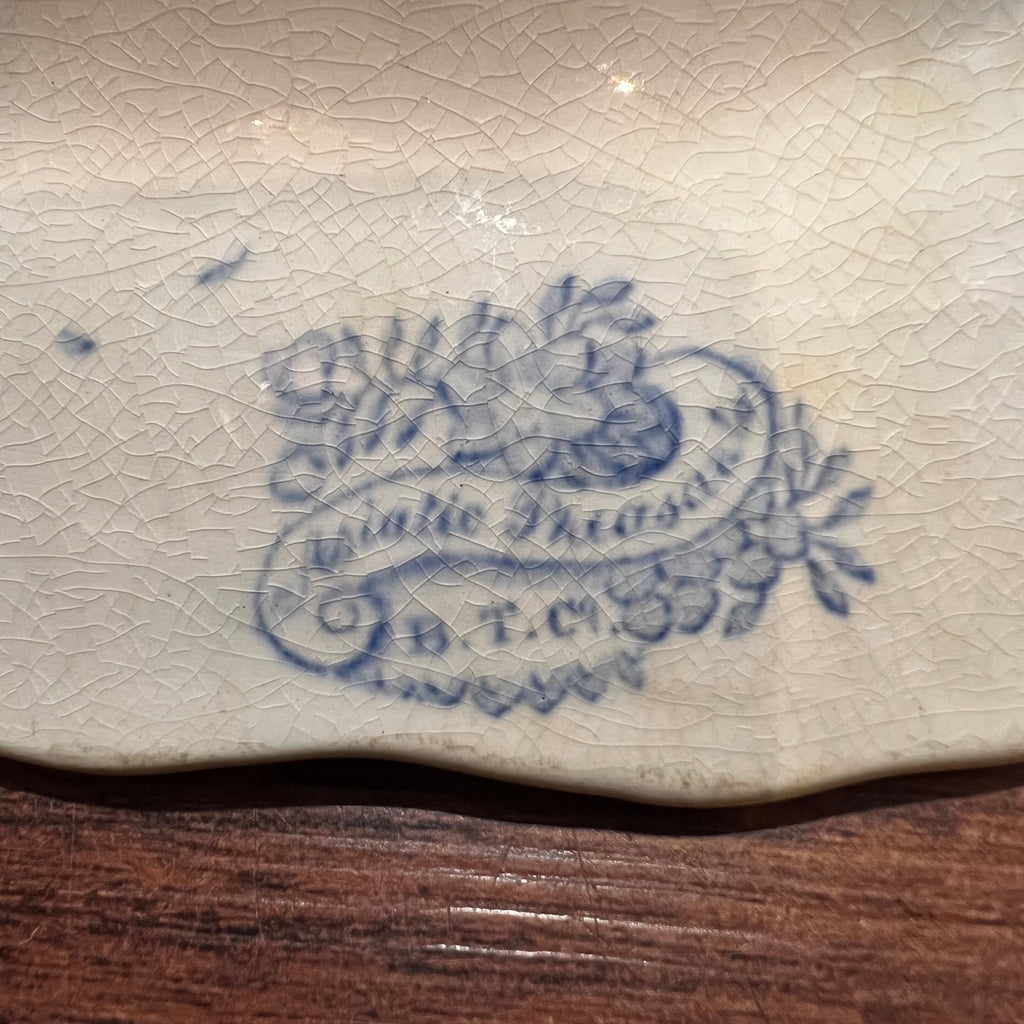 Blue Asiatic Pheasants Transferware Platter