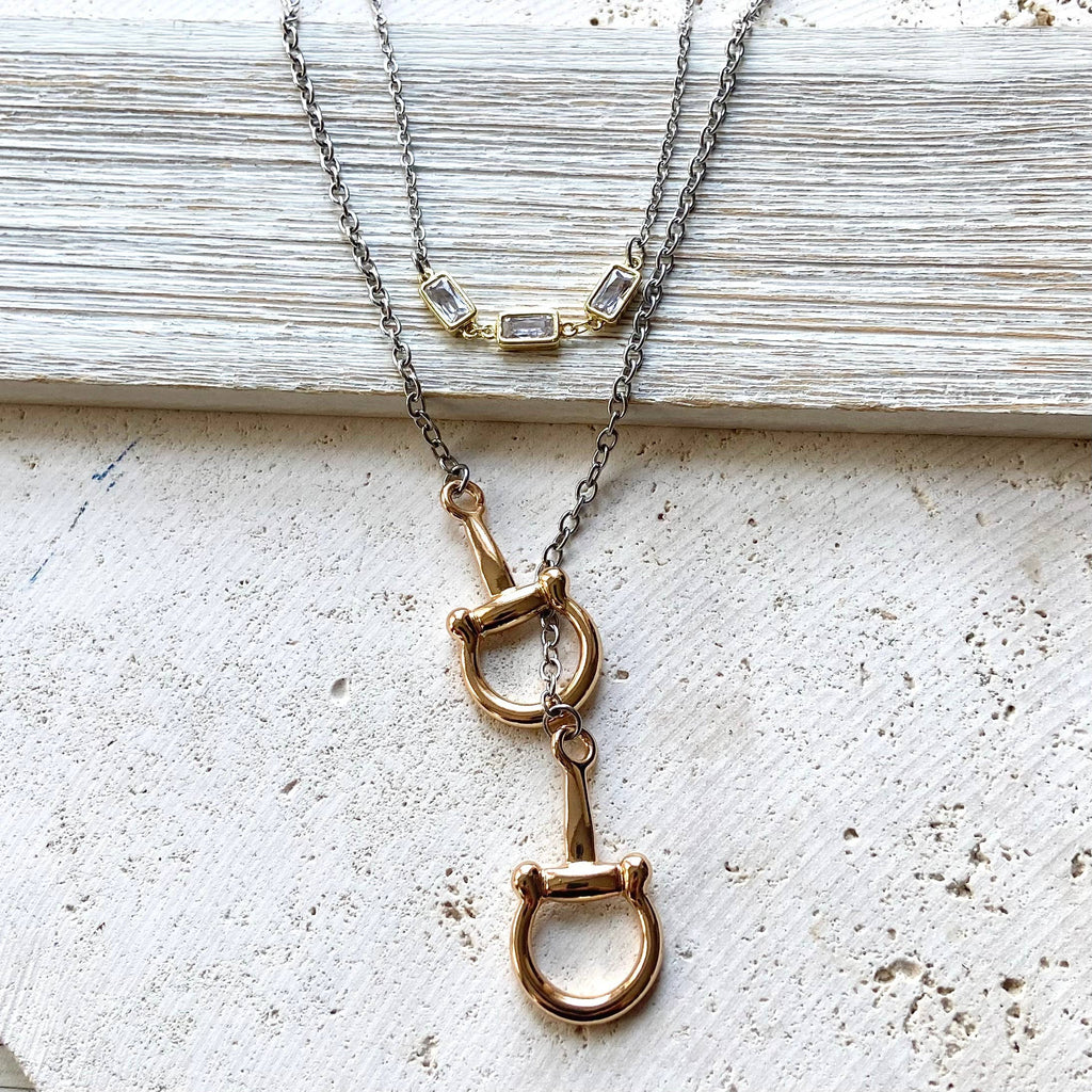 Horse bit necklace