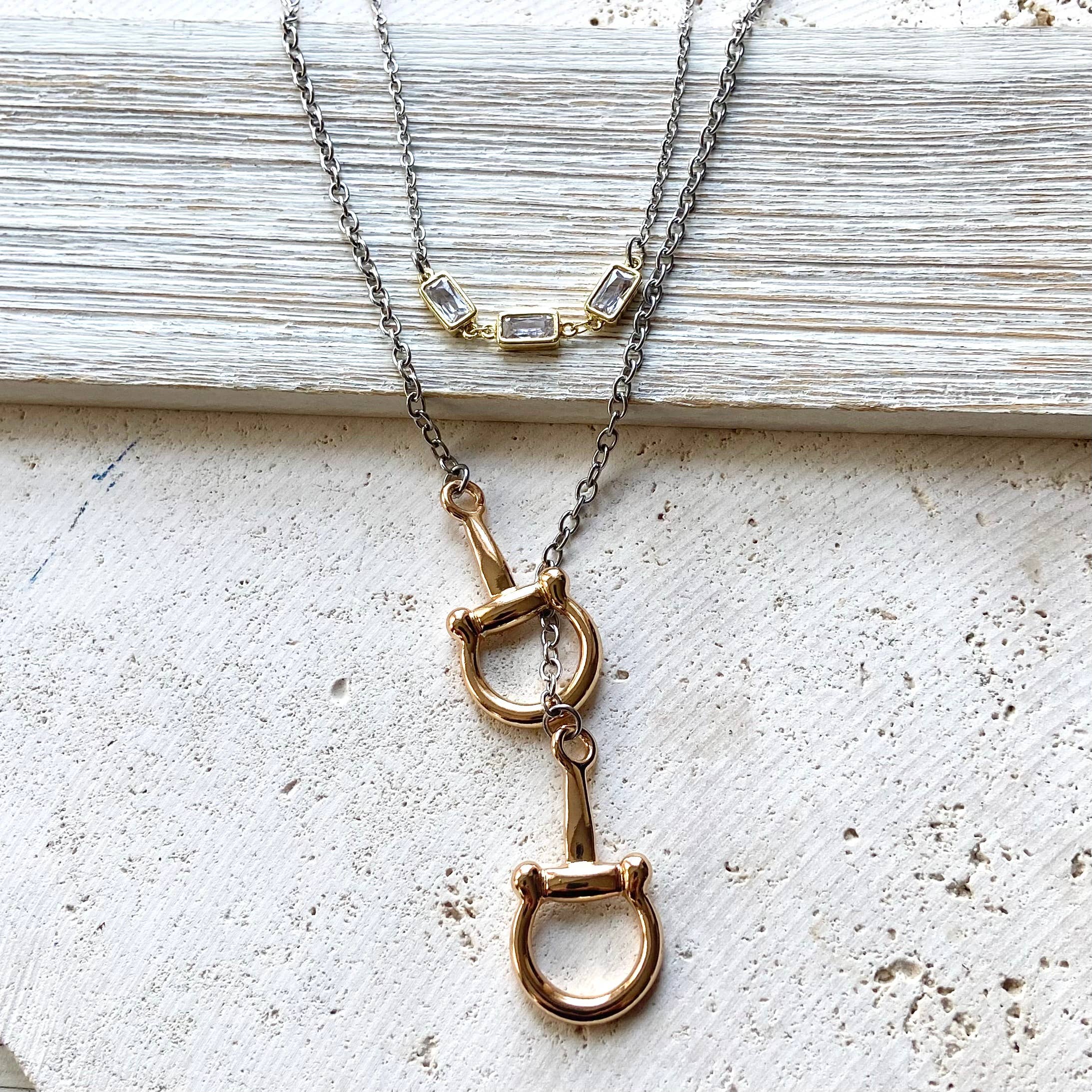 Horse bit necklace