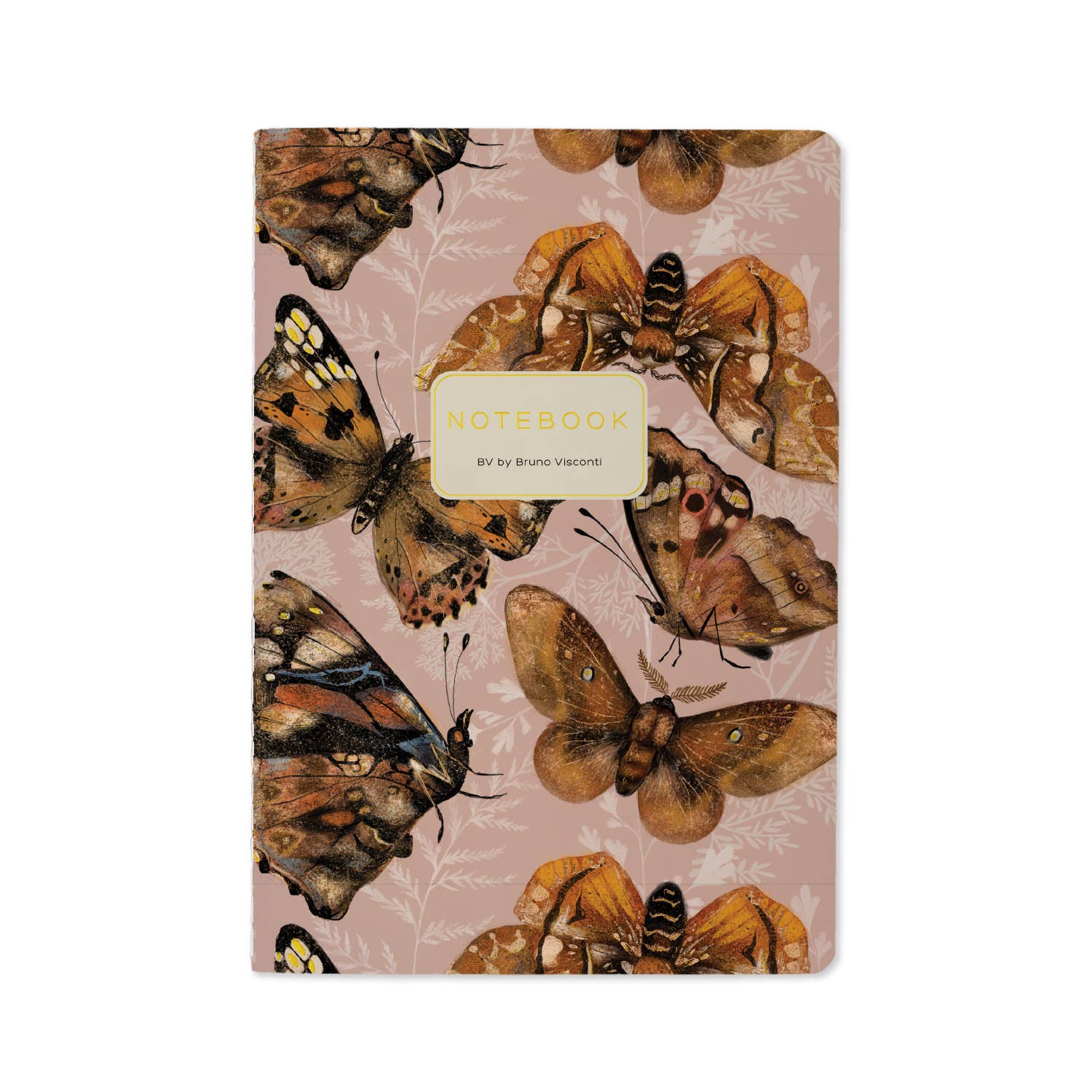 A5 Notebook - Butterflies on Blush 