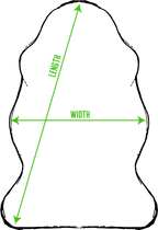 Natural British Brown Sheepskin Rug Large