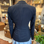 Mulberry Navy Pinstripe Tailored Blazer