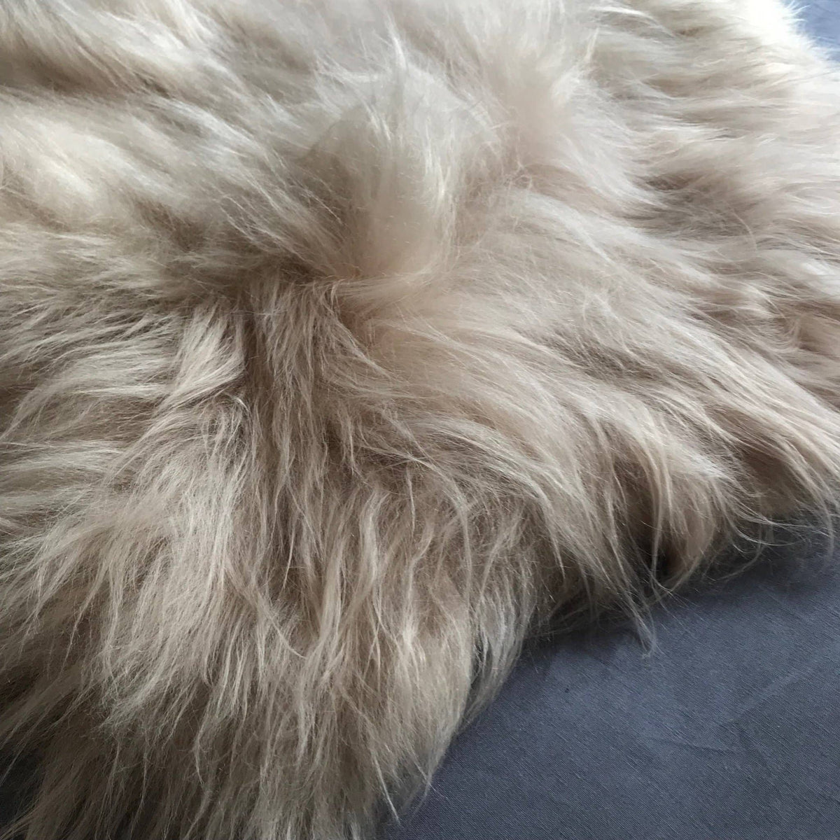 Honey Gold Icelandic Longhair Sheepskin Rug Throw Hide