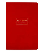 Vegan Leather A5 Notebook  - Red